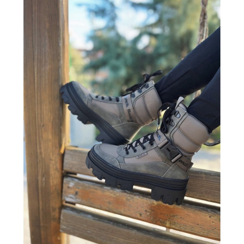 Bench Chunky Platform Combat Boots EU 37 Unisex Y2K Streetwear